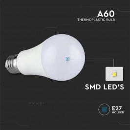 V-TAC VT-2099 LAMPADINA LED E27 8.5W BULB A60 GOCCIA SMD - SKU 217260 / 217261 / 217262