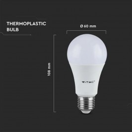 V-TAC VT-2099 LAMPADINA LED E27 8.5W BULB A60 GOCCIA SMD - SKU 217260 / 217261 / 217262