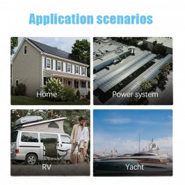 Nuovo Regolatore di carica solare 150V MPPT 30A/60A/80A/120A Inverter 12V-24V-36V-48V APP. WIFI