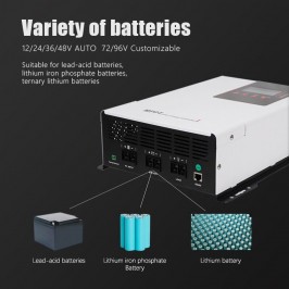 Nuovo Regolatore di carica solare 150V MPPT 30A/60A/80A/120A Inverter 12V-24V-36V-48V APP. WIFI