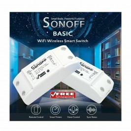 INTERRUTTORE SMART WIFI SONOFF PRESA SWITCH COMPATIBILE CON AMAZON ALEXA GOOGLE