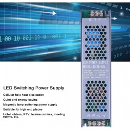 Trasformatore Dc 24v slim 16.6A Regolato da 400W Driver di Alimentazione LED Ac175-250v