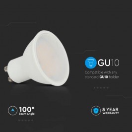 LAMPADINA LED GU10 10W FARETTO SPOTLIGHT SMD CHIP SAMSUNG V-TAC VT-271