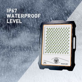 FARO LED CON PANNELLO SOLARE CREPUSCOLARE 800W IP66 LM con telecomando