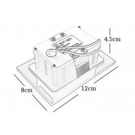 SEGNAPASSO LED 4W INCASSO SCATOLA 503 3000K 4000K 6000K IP65 CORNICE VETRO bianco