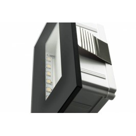SEGNAPASSO LED 4W INCASSO SCATOLA 503 3000K/4000K/6000k IP65 CORNICE VETRO nero