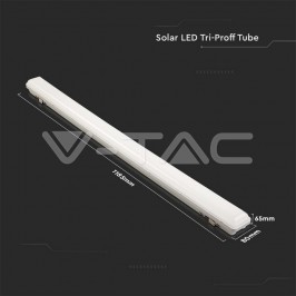 TUBO PLAFONIERA LED 18W CAMBIA COLOR 3IN1 RICARICABILE CON PANNELLO SOLARE E SENSORE DI MOVIMENTO