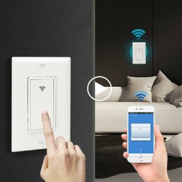 INTERRUTTORE LUCE WIFI INTELLIGENTE 1 VIA COMPATIBILE Alexa Google Assistant