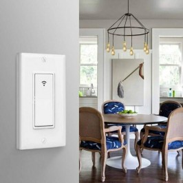 INTERRUTTORE LUCE WIFI INTELLIGENTE 1 VIA COMPATIBILE Alexa Google Assistant