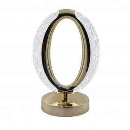 LAMPADA TAVOLO LED RICARICABILE OVALE TIPO CRISTALLO ATMOSFERA DIAMANTE TOUCH
