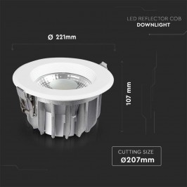 V-TAC VT-26451 LAMPADINA LED GX53 40W FARETTO COB DOWNLIGHT 120LM/W - SKU 211279 / 211280