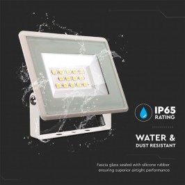 V-TAC VT-4914 FARO LED FLOODLIGHT 10W SMD SLIM IP65 BIANCO 75 lm/W - SKU 6730 / 6731 / 6732