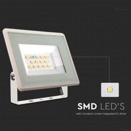 V-TAC VT-4914 FARO LED FLOODLIGHT 10W SMD SLIM IP65 BIANCO 75 lm/W - SKU 6730 / 6731 / 6732