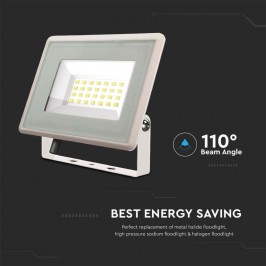 V-TAC VT-4924 FARO LED FLOODLIGHT 20W SMD IP65 COLORE BIANCO 1650 lm - SKU 6740 / 6741 / 6742