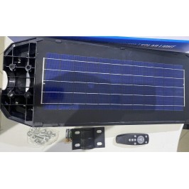 LAMPIONE STRADALE LED 400 Watt Con PANNELLO SOLARE INTEGRATO CREPUSCOLARE ip65