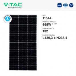 VT-665 Kit 20.6kW 31 Pannelli Solari Fotovoltaici 665W 132 Celle IP68 - SKU 1154431