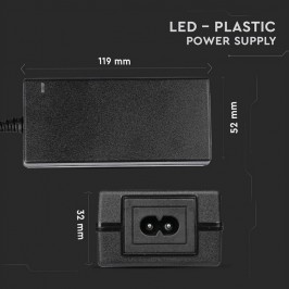 Alimentatore LED Power Supply - 30W 12V 2.5A Plastic IP44