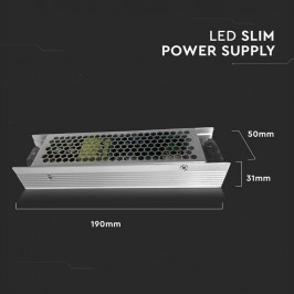 Alimentatore LED Slim Power Supply - 120W 12V 10A Metal