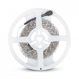 Kit per Strip LED SMD5050 10W/m Bobina 5m 60 LED/m con Telecomando e Alimentatore RGB Dimmerabile IP20