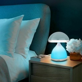 Fungo rgb Lampada LED 7 COLORI Cromoterapia da Tavolo Comodino Senza Fili