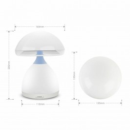 Fungo rgb Lampada LED 7 COLORI Cromoterapia da Tavolo Comodino Senza Fili