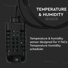 V-TAC SMART HOME VT-5146 Sensore di Umidità e Temperatura Compatibile ad Amazon Alexa Google Home e Nest - SKU 8468