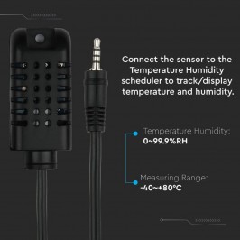 V-TAC SMART HOME VT-5146 Sensore di Umidità e Temperatura Compatibile ad Amazon Alexa Google Home e Nest - SKU 8468