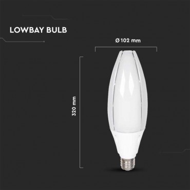 LAMPADINA V-TAC LED E40 60W OLIVE LAMP SMD CHIP SAMSUNG - SKU 21187 / 21188