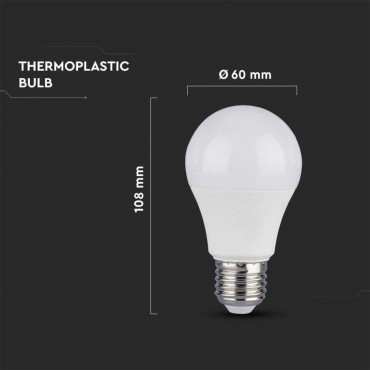 LAMPADINA LED E27 8.5W BULB A60 GOCCIA SMD CHIP SAMSUNG