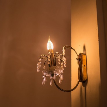 LAMPADINA LED E14 4W CANDLE FLAME BULB C35 CANDELA FIAMMA TWIST FILAMENT VETRO