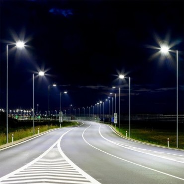 VT-120ST PRO Armatura Stradale LED Chip Samsung 120W 130LM/W Classe II Colore Grigio 4000K IP65 - SKU 542