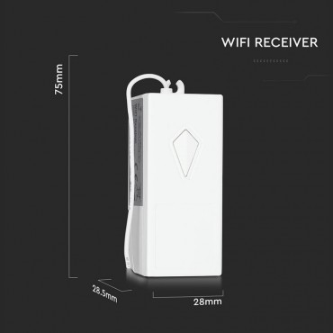 V-TAC SMART HOME VT-5130 Ricevitore WiFi compatibile con Amazon Alexa e Google Home - SKU 8459