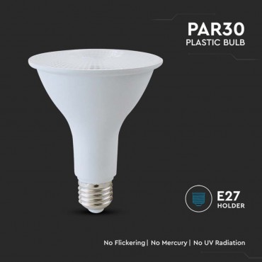 LAMPADINA LED E27 PAR LAMP 11W PAR30 CHIP SAMSUNG SMD V-TAC PRO VT-230