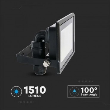 FARO LED FLOODLIGHT 20W SMD IP65 CHIP SAMSUNG COLORE NERO