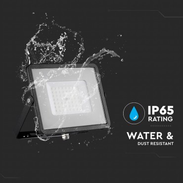 FARO LED FLOODLIGHT 50W SMD SLIM IP65 CHIP SAMSUNG NERO V-TAC PRO VT-50