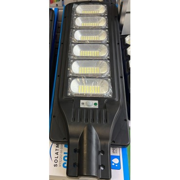 LAMPIONE LED CON PANNELLO SOLARE CREPUSCOLARE 300W LUCE FREDDA IP65