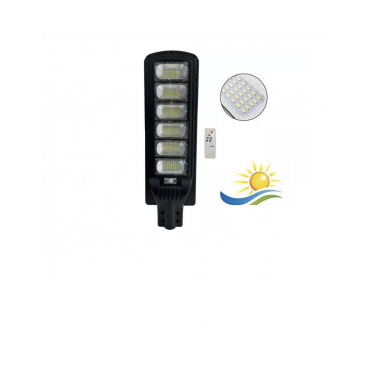 LAMPIONE LED CON PANNELLO SOLARE CREPUSCOLARE 300W LUCE FREDDA IP65