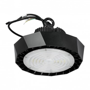 Campana Industriale LED Chip Samsung 100W 120LM/W UFO con Driver Samsung Colore Nero 90° 4000K IP65 Dimmerabile sku 583