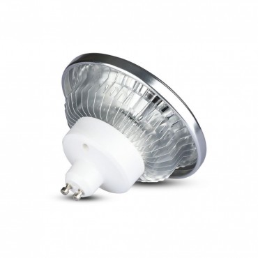 LAMPADINA LED GU10 12W FARETTO AR111 SPOTLIGHT COB CRI≥90 V-TAC VT-1112 LUCE CALDA O BIANCA FREDDA