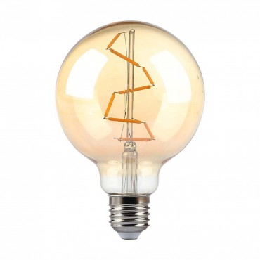 VT-2024 LAMPADINA LED E27 4W BULB G95 GLOBO FILAMENT VETRO AMBRATO - SKU 217146