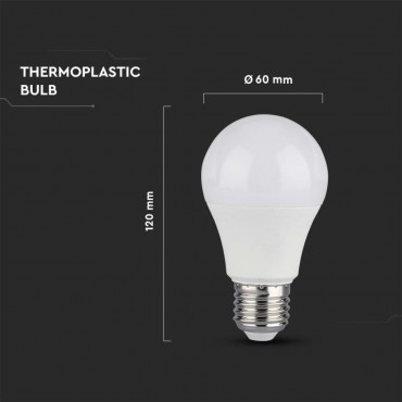 LAMPADINA LED E27 11W BULB A60 GOCCIA SMD CHIP SAMSUNG DIMMERABILE PRO VT-262D - SKU 2120044