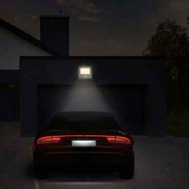 V-TAC VT-158S FARO LED FLOODLIGHT 50W SMD IP65 CHIP SAMSUNG SENSORE MOVIMENTO E CREPUSCOLARE BIANCO