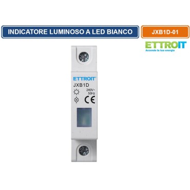 ETTROIT INDICATORE LUMINOSO LED GUIDA DIN 1M SPIA DI PRESENZA TENSIONE