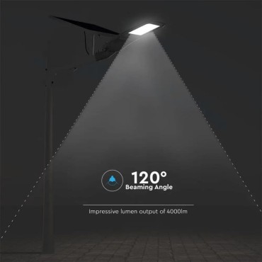 V-TAC VT-ST 303 FARO STRADALE LED CHIP SAMSUNG CON PANNELLO SOLARE 50W - SKU 20341