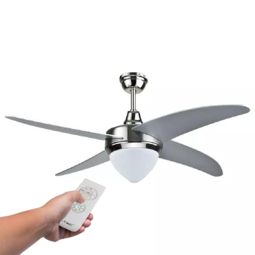 VENTILATORE DA SOFFITTO 60W CON LAMPADA LED 15W 3IN1 CAMBIA COLORE E TELECOMANDO