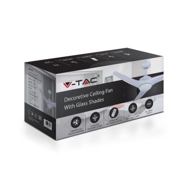VENTILATORE DA SOFFITTO 35W CON LAMPADA LED 15W 3IN1 CAMBIA COLOR E TELECOMANDO