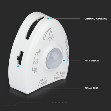 V-TAC VT-8068 BEDLIGHT KIT STRISCIA LED CON SENSORE E ALIMENTATORE PER LETTO MATRIMONIALE - SKU 2550 / 2551
