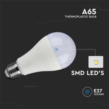 V-TAC VT-2017 LAMPADINA LED E27 17W GOCCIA A65 SMD 100lm/W - SKU 214456 / 214457 / 214458