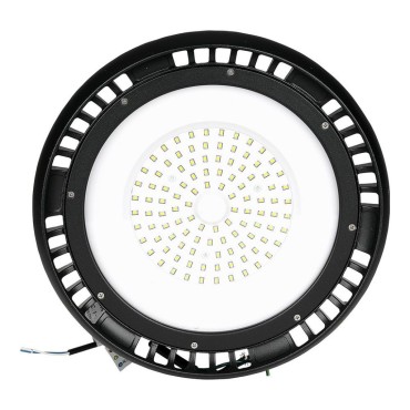 LAMPADA INDUSTRIALE LED UFO SHAPE 100W SMD 120° DIMMERABILE HIGH BAY CHIP SAMSUNG LUCE BIANCA FREDDA