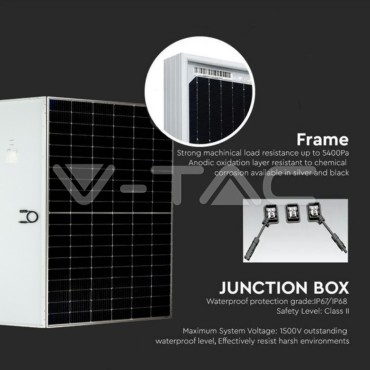 V-TAC Pannello Solare Fotovoltaico AUSTA 450W Silver Frame 1903x1134x35mm
